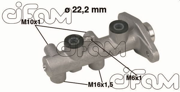 Pagrindinis cilindras, stabdžiai CIFAM 202-345