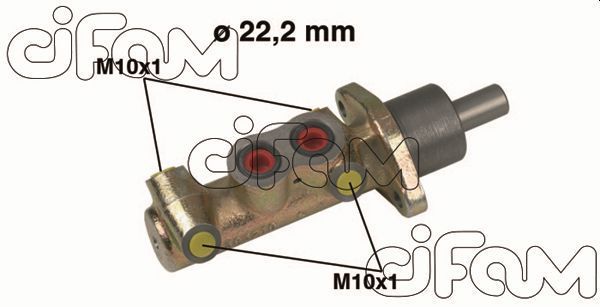 Pagrindinis cilindras, stabdžiai CIFAM 202-442