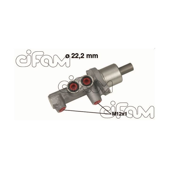 Pagrindinis cilindras, stabdžiai CIFAM 202-484