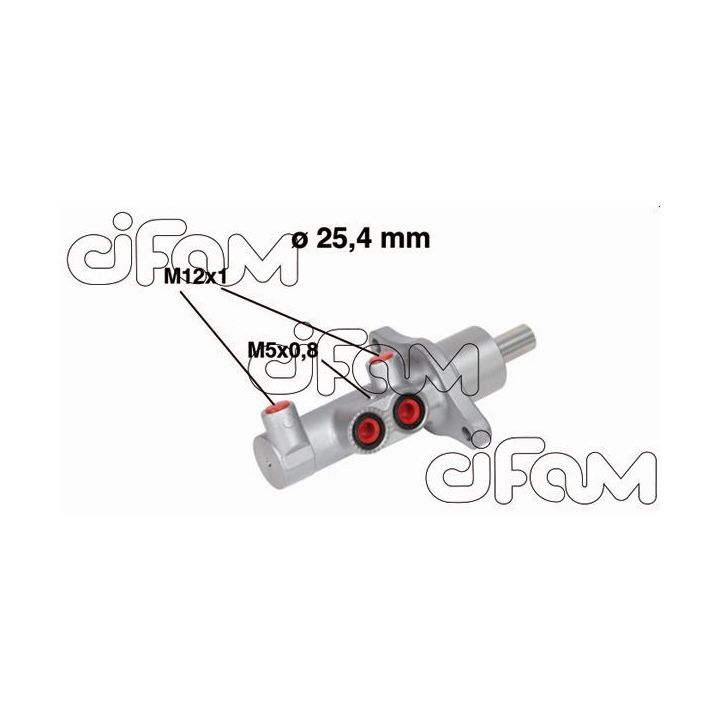 Pagrindinis cilindras, stabdžiai CIFAM 202-543