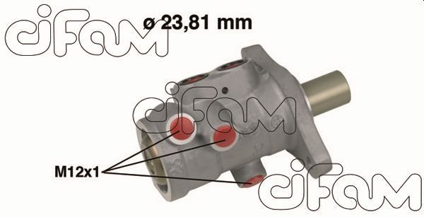 Pagrindinis cilindras, stabdžiai CIFAM 202-556