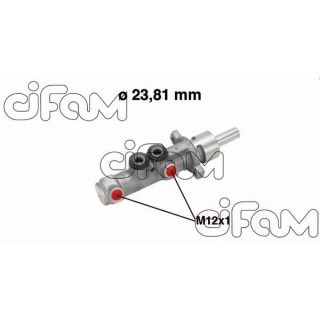 Pagrindinis cilindras, stabdžiai CIFAM 202-572