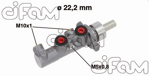 Pagrindinis cilindras, stabdžiai CIFAM 202-670
