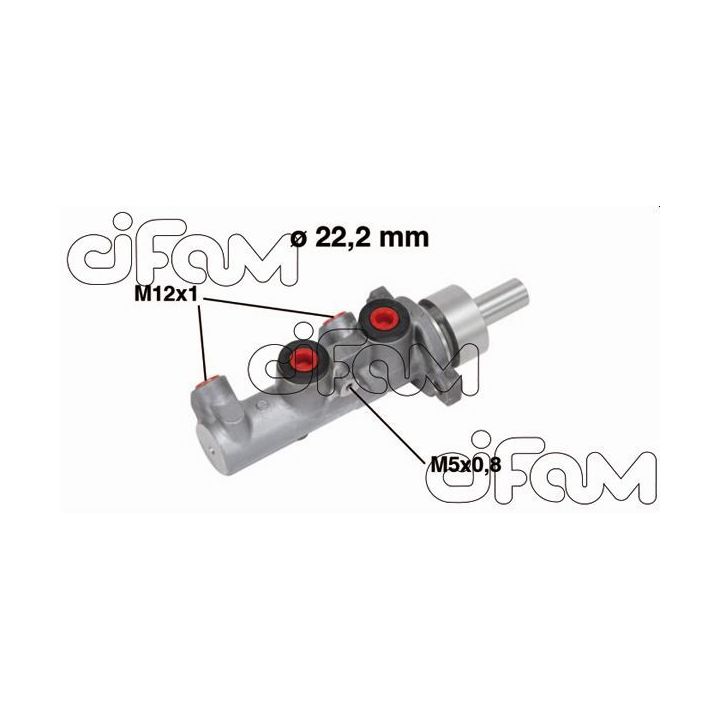 Pagrindinis cilindras, stabdžiai CIFAM 202-671