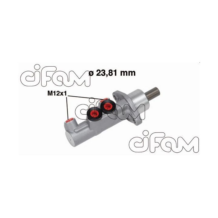 Pagrindinis cilindras, stabdžiai CIFAM 202-687