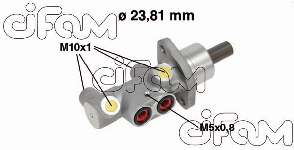 Pagrindinis cilindras, stabdžiai CIFAM 202-704