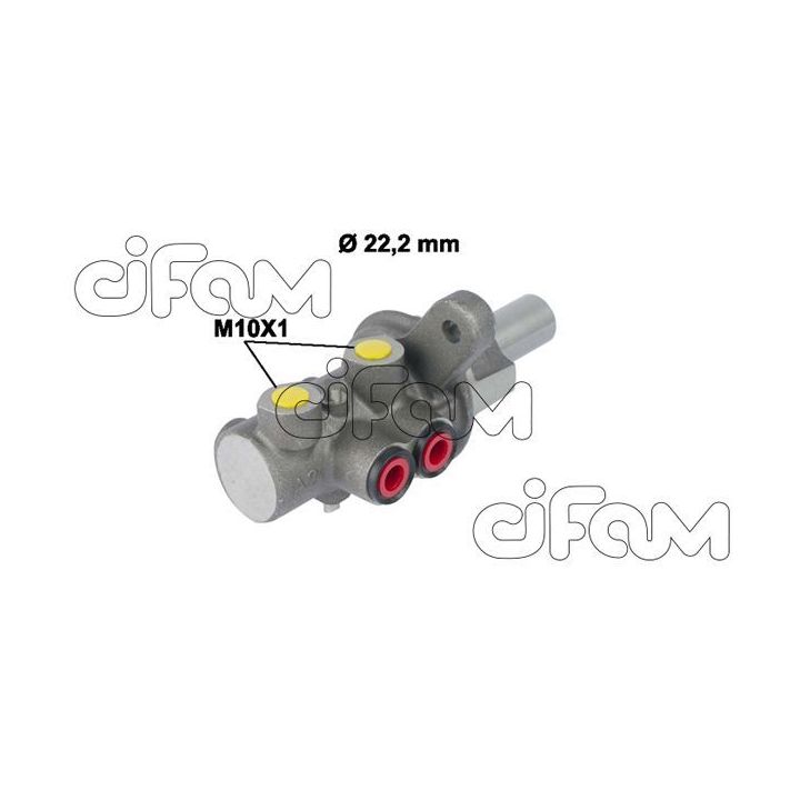 Pagrindinis cilindras, stabdžiai CIFAM 202-730