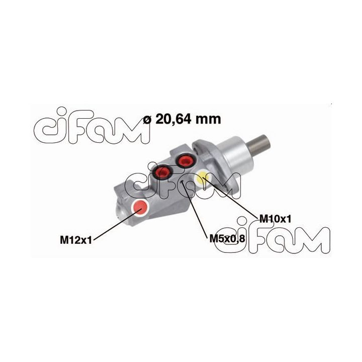 Pagrindinis cilindras, stabdžiai CIFAM 202-750