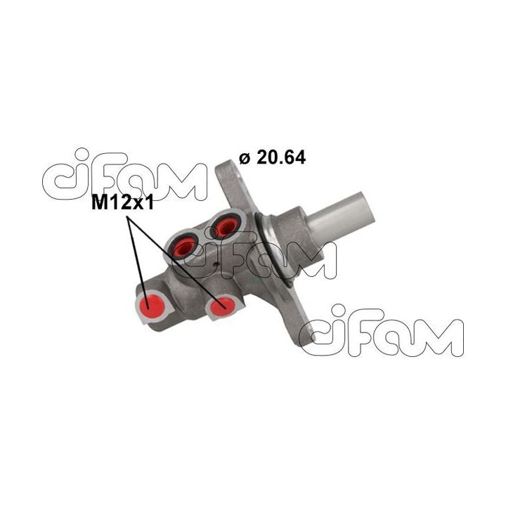 Pagrindinis cilindras, stabdžiai CIFAM 202-898