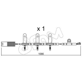įspėjimo kontaktas, stabdžių trinkelių susidėvėjimas CIFAM SU.189