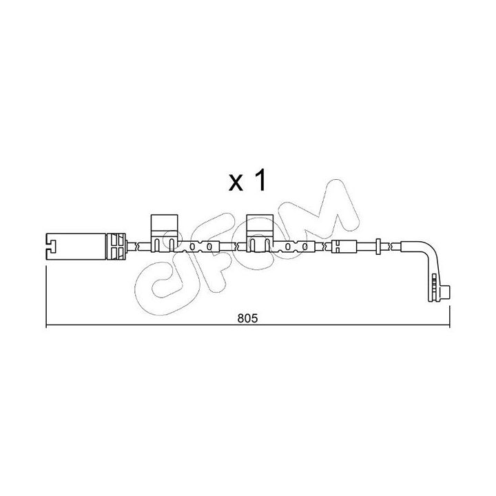 įspėjimo kontaktas, stabdžių trinkelių susidėvėjimas CIFAM SU.222