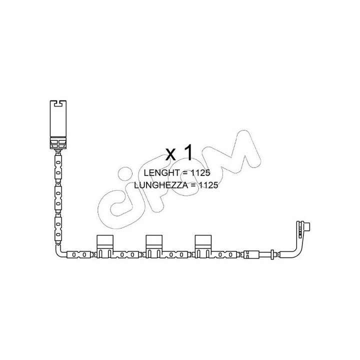 įspėjimo kontaktas, stabdžių trinkelių susidėvėjimas CIFAM SU.223