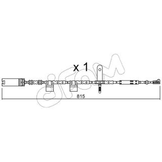 įspėjimo kontaktas, stabdžių trinkelių susidėvėjimas CIFAM SU.324
