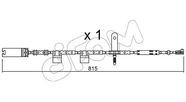 įspėjimo kontaktas, stabdžių trinkelių susidėvėjimas CIFAM SU.324
