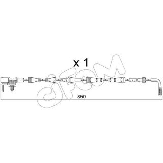 įspėjimo kontaktas, stabdžių trinkelių susidėvėjimas CIFAM SU.352
