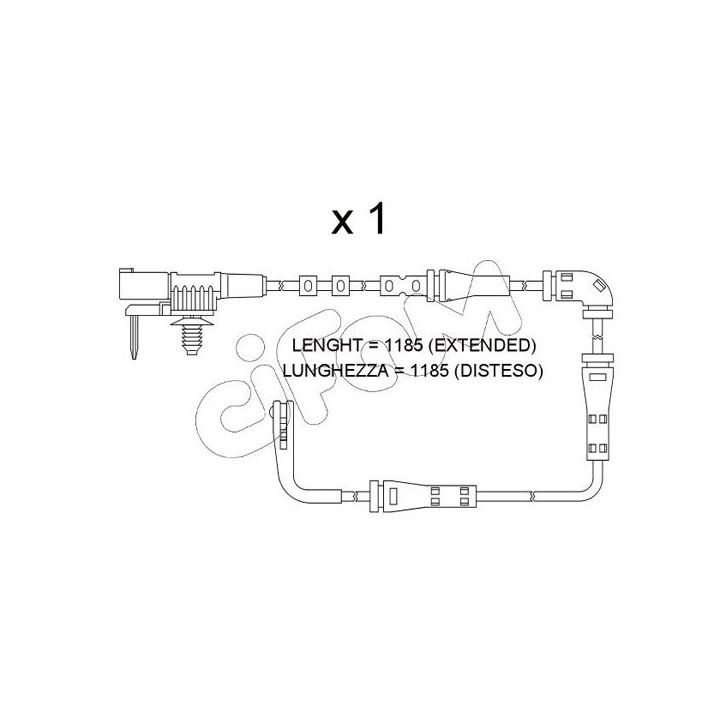 įspėjimo kontaktas, stabdžių trinkelių susidėvėjimas CIFAM SU.353
