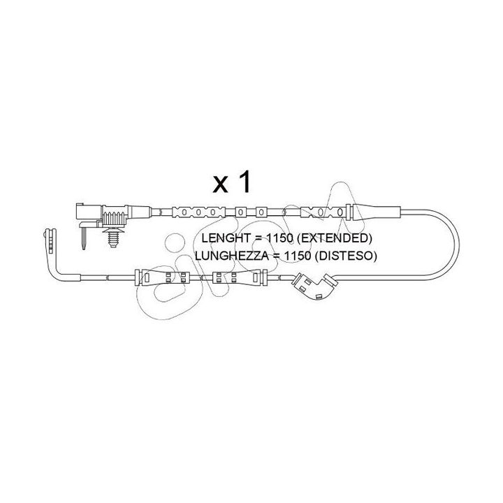 įspėjimo kontaktas, stabdžių trinkelių susidėvėjimas CIFAM SU.387