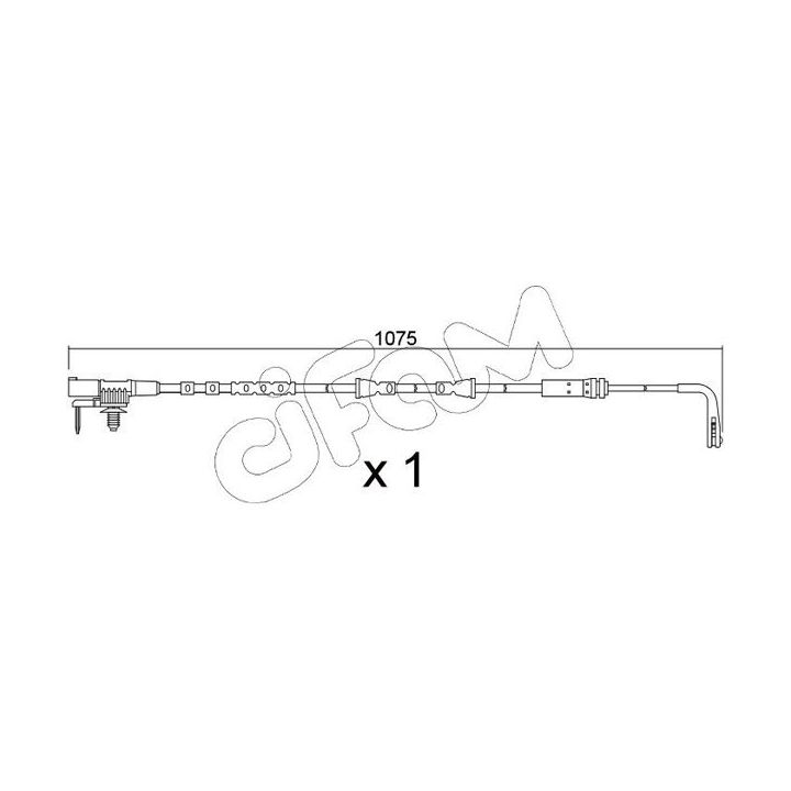 įspėjimo kontaktas, stabdžių trinkelių susidėvėjimas CIFAM SU.390