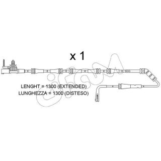 įspėjimo kontaktas, stabdžių trinkelių susidėvėjimas CIFAM SU.400