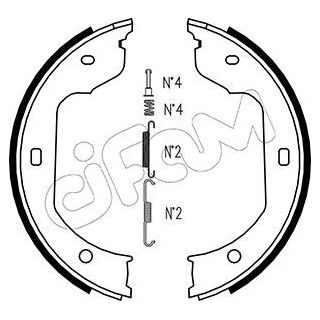 Stabdžių trinkelių komplektas, stovėjimo stabdis CIFAM 153-019K