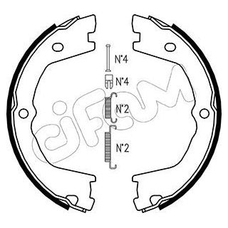 Stabdžių trinkelių komplektas, stovėjimo stabdis CIFAM 153-086K