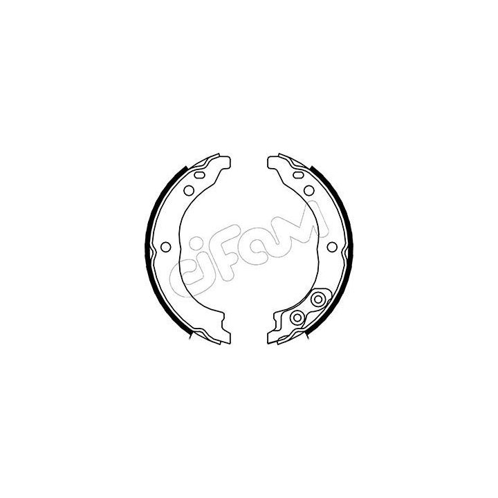 Stabdžių trinkelių komplektas, stovėjimo stabdis CIFAM 153-089