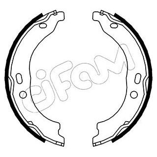 Stabdžių trinkelių komplektas, stovėjimo stabdis CIFAM 153-094