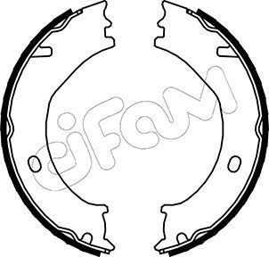 Stabdžių trinkelių komplektas, stovėjimo stabdis CIFAM 153-163