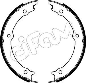 Stabdžių trinkelių komplektas, stovėjimo stabdis CIFAM 153-164