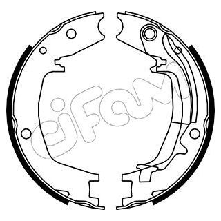 Stabdžių trinkelių komplektas, stovėjimo stabdis CIFAM 153-179Y