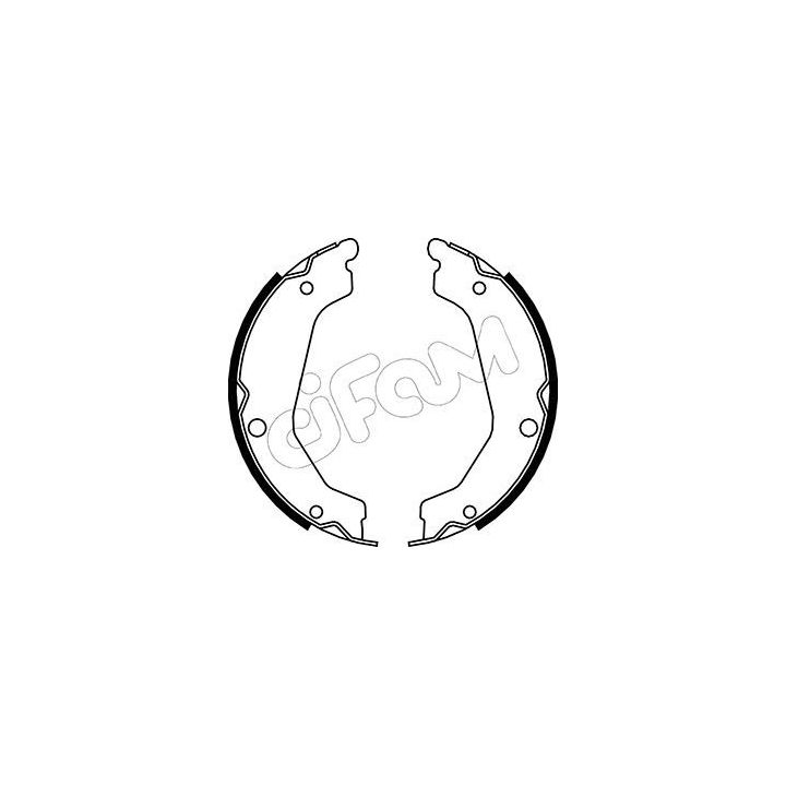 Stabdžių trinkelių komplektas, stovėjimo stabdis CIFAM 153-183