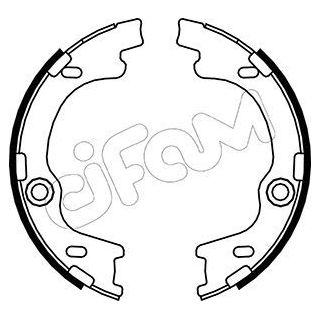 Stabdžių trinkelių komplektas, stovėjimo stabdis CIFAM 153-185