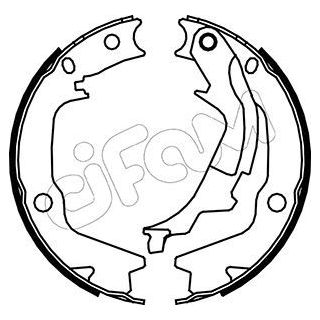 Stabdžių trinkelių komplektas, stovėjimo stabdis CIFAM 153-186
