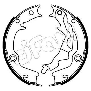 Stabdžių trinkelių komplektas, stovėjimo stabdis CIFAM 153-187