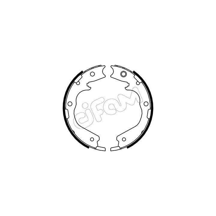 Stabdžių trinkelių komplektas, stovėjimo stabdis CIFAM 153-195