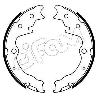 Stabdžių trinkelių komplektas, stovėjimo stabdis CIFAM 153-228