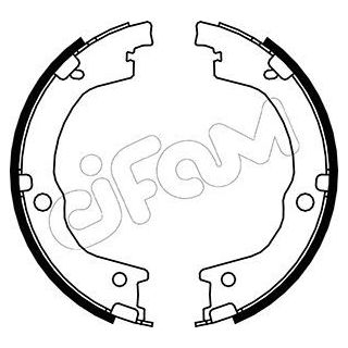 Stabdžių trinkelių komplektas, stovėjimo stabdis CIFAM 153-230