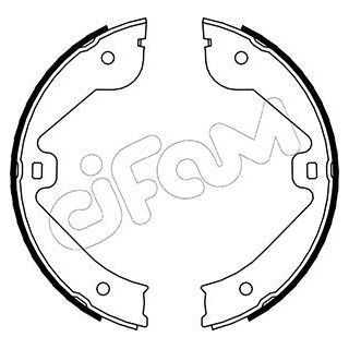 Stabdžių trinkelių komplektas, stovėjimo stabdis CIFAM 153-244