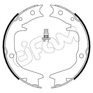 Stabdžių trinkelių komplektas, stovėjimo stabdis CIFAM 153-265