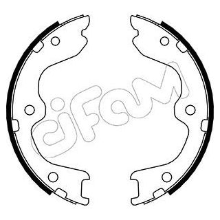 Stabdžių trinkelių komplektas, stovėjimo stabdis CIFAM 153-294