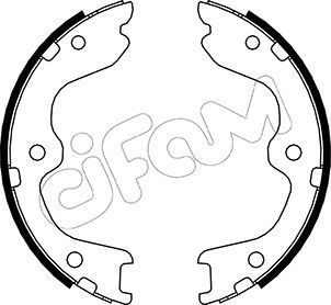 Stabdžių trinkelių komplektas, stovėjimo stabdis CIFAM 153-294