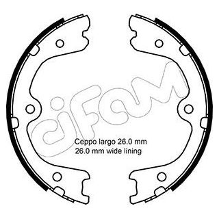 Stabdžių trinkelių komplektas, stovėjimo stabdis CIFAM 153-298