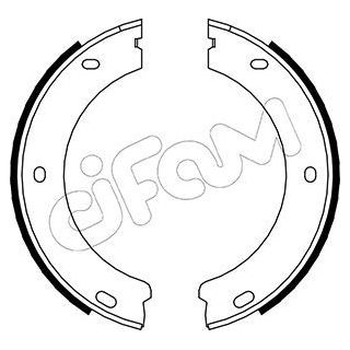 Stabdžių trinkelių komplektas, stovėjimo stabdis CIFAM 153-325