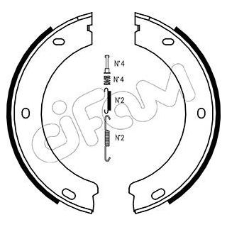 Stabdžių trinkelių komplektas, stovėjimo stabdis CIFAM 153-325K