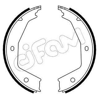 Stabdžių trinkelių komplektas, stovėjimo stabdis CIFAM 153-331