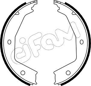 Stabdžių trinkelių komplektas, stovėjimo stabdis CIFAM 153-331