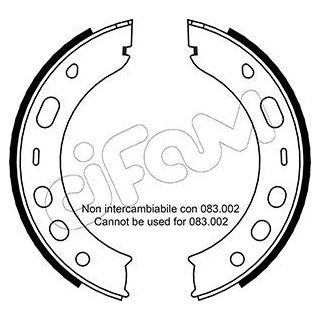 Stabdžių trinkelių komplektas, stovėjimo stabdis CIFAM 153-336