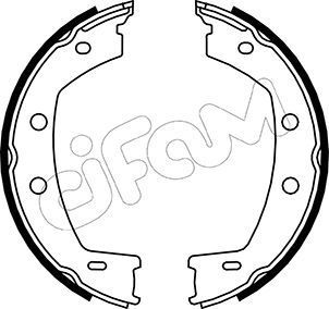 Stabdžių trinkelių komplektas, stovėjimo stabdis CIFAM 153-374