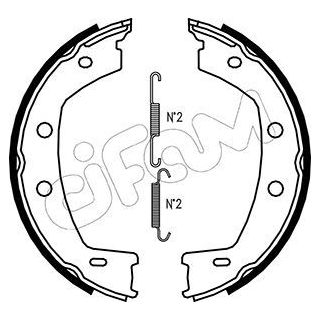 Stabdžių trinkelių komplektas, stovėjimo stabdis CIFAM 153-374K