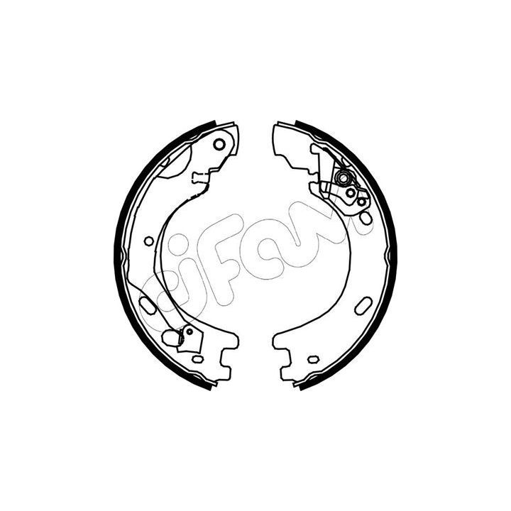 Stabdžių trinkelių komplektas, stovėjimo stabdis CIFAM 153-375